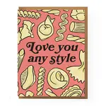 Boss Dotty Pasta Love Card