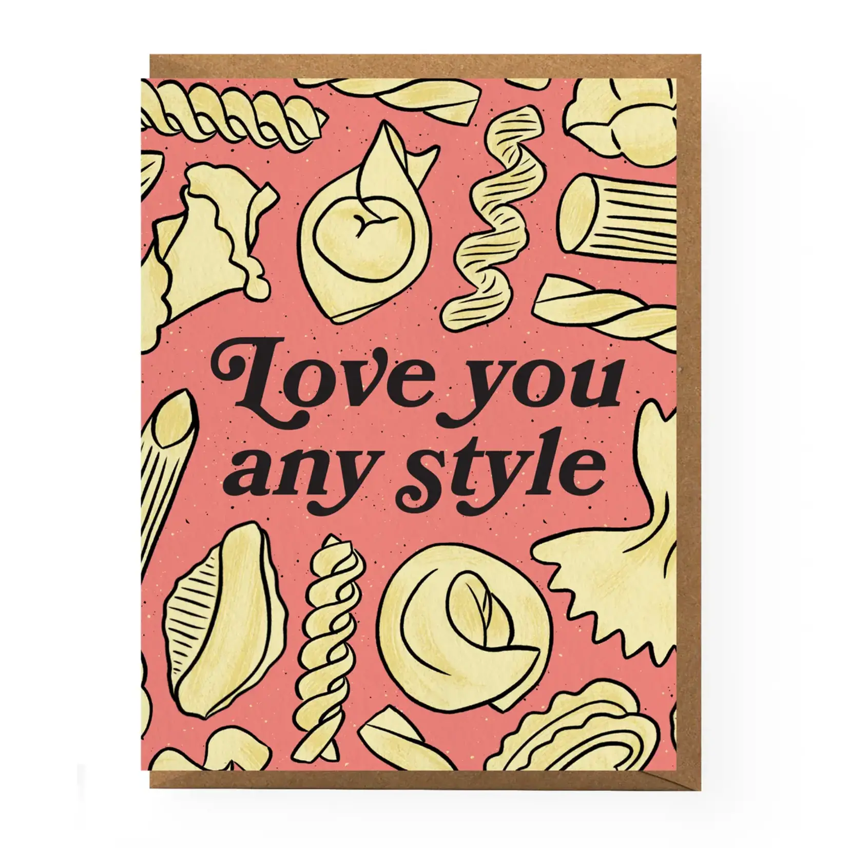 Boss Dotty Pasta Love Card