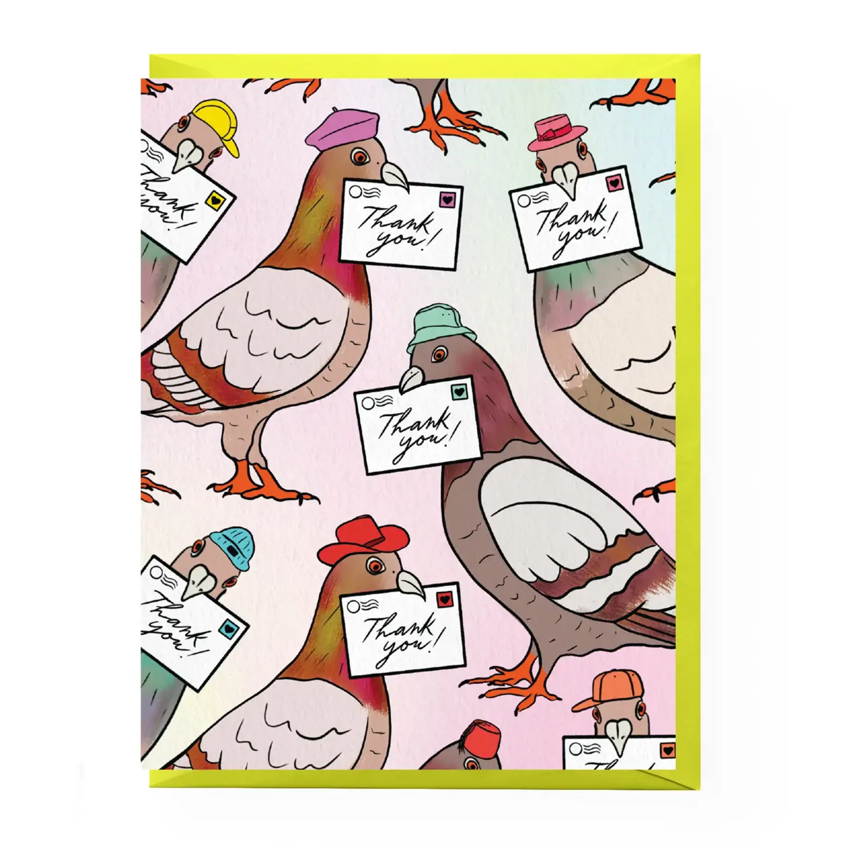 Boss Dotty Pigeon Thank You Letter Card