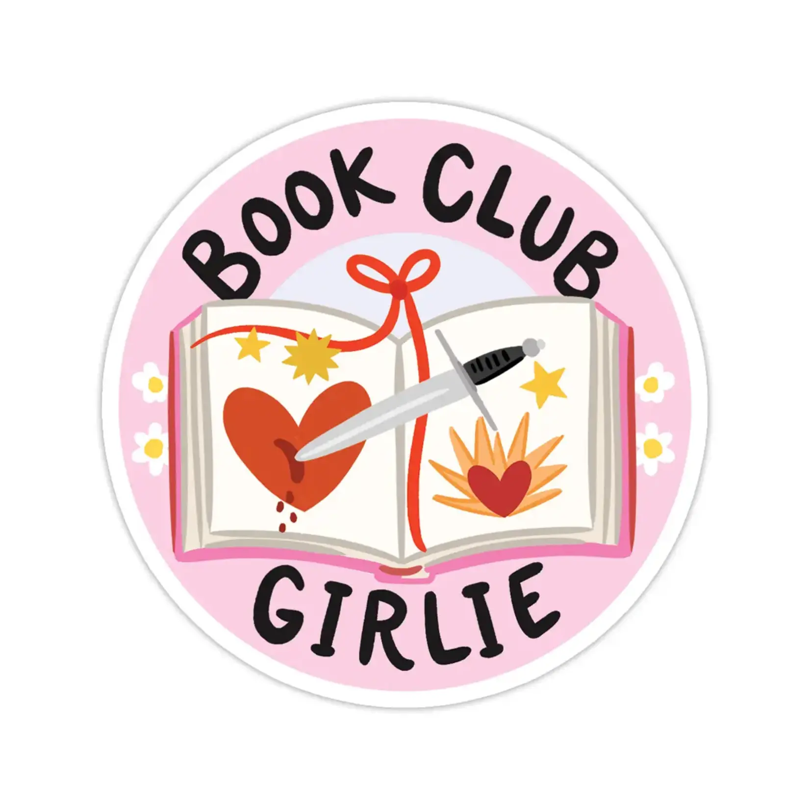 Bloomwolf Studio Book Club Girlie Sticker