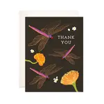 Bloomwolf Studio Dragonfly Thanks Greeting Card