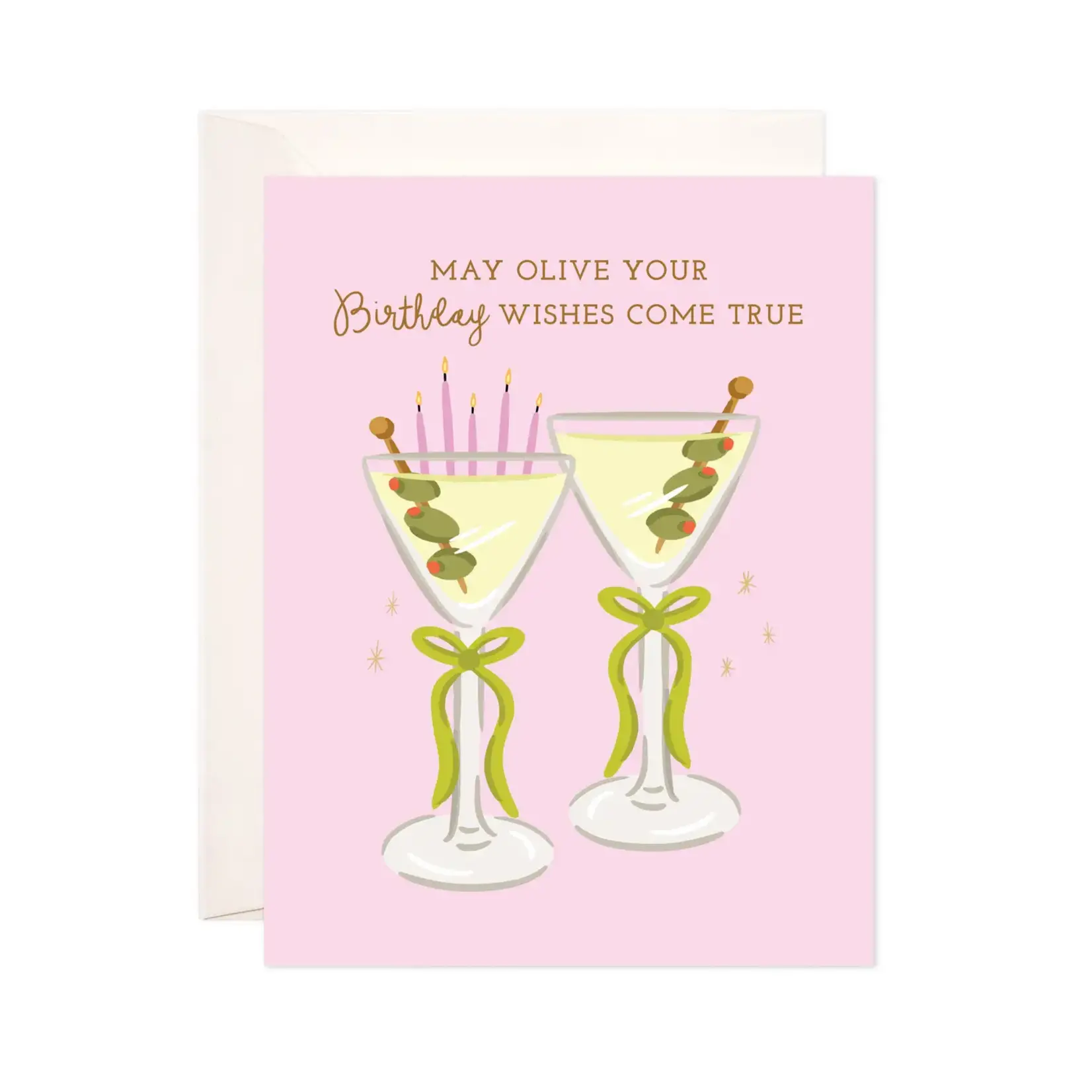 Bloomwolf Studio Olive Your Wishes Greeting Card