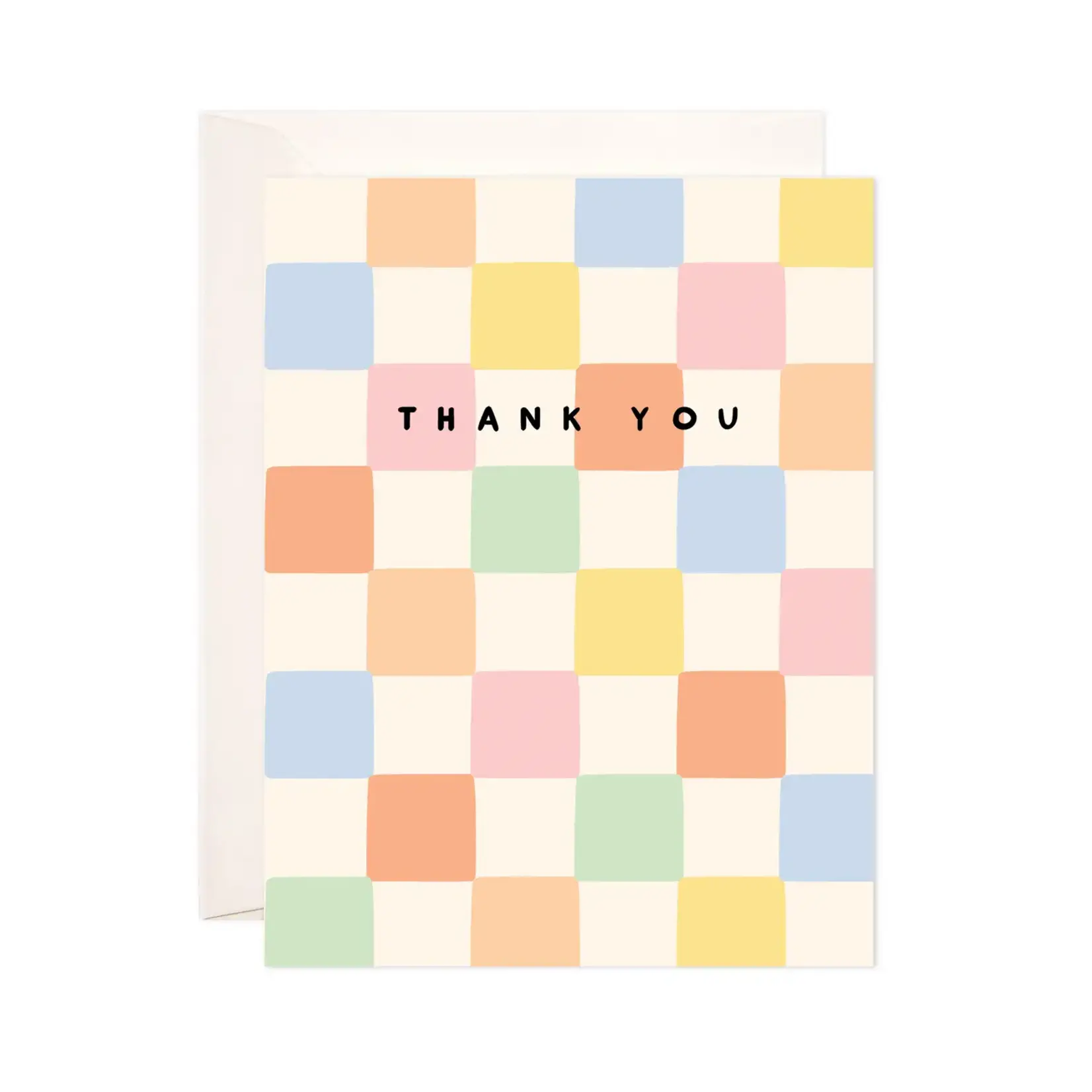 Bloomwolf Studio Thank You Checkers Greeting Card