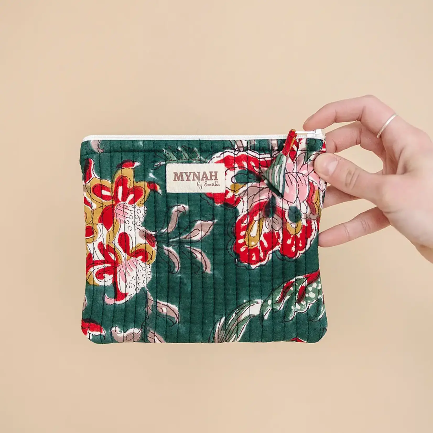 MYNAHbySmitha 'Emerald Forest' Quilted Coin Pouch