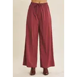 In February Every Step Wide Leg Pants  RASPBERRY