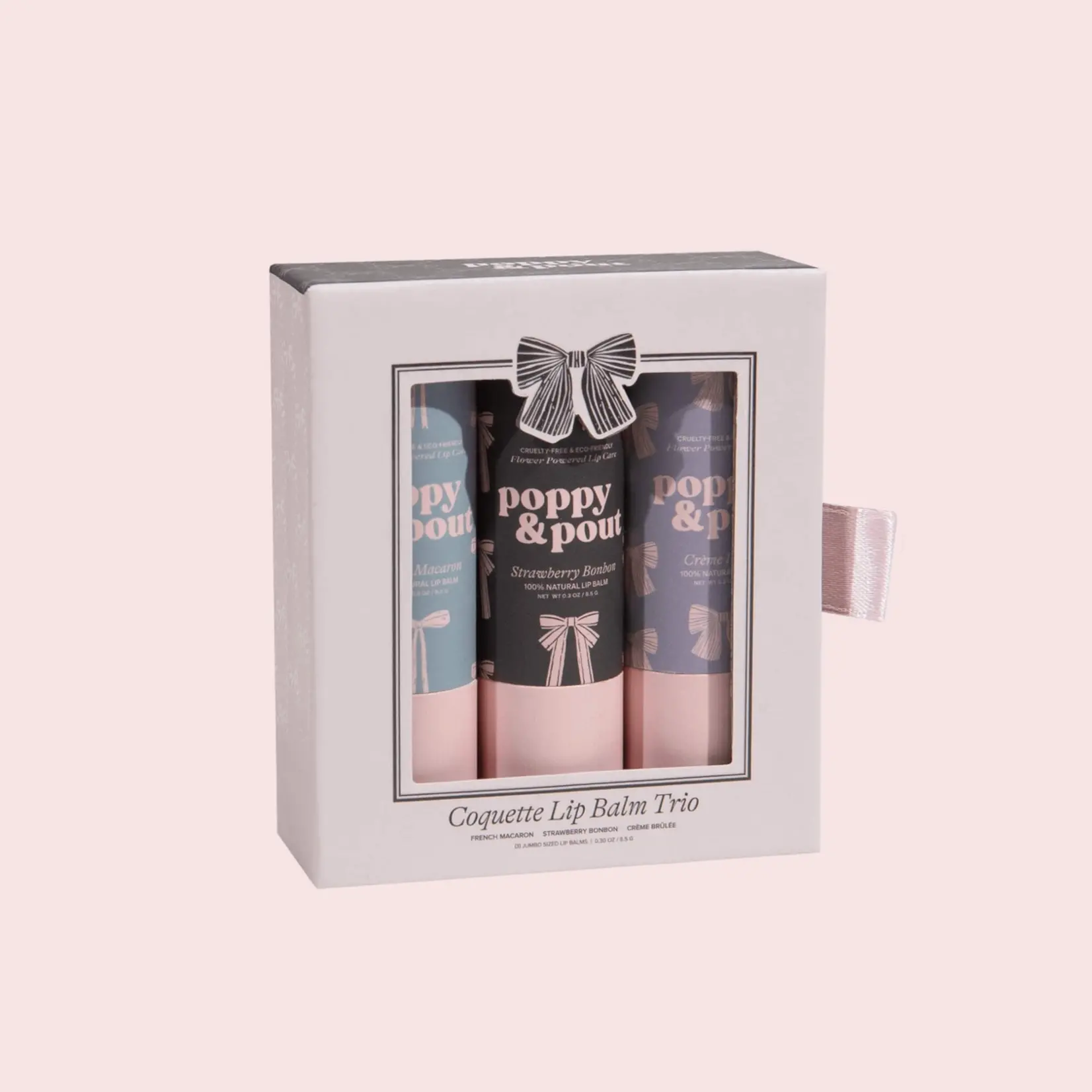 Poppy & Pout Lip Balm Trio-Coquette