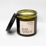 Queer Candle Co Green Jar: Gin & Juniper