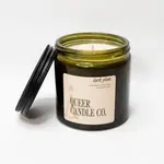 Queer Candle Co Green Jar: Dark Plum