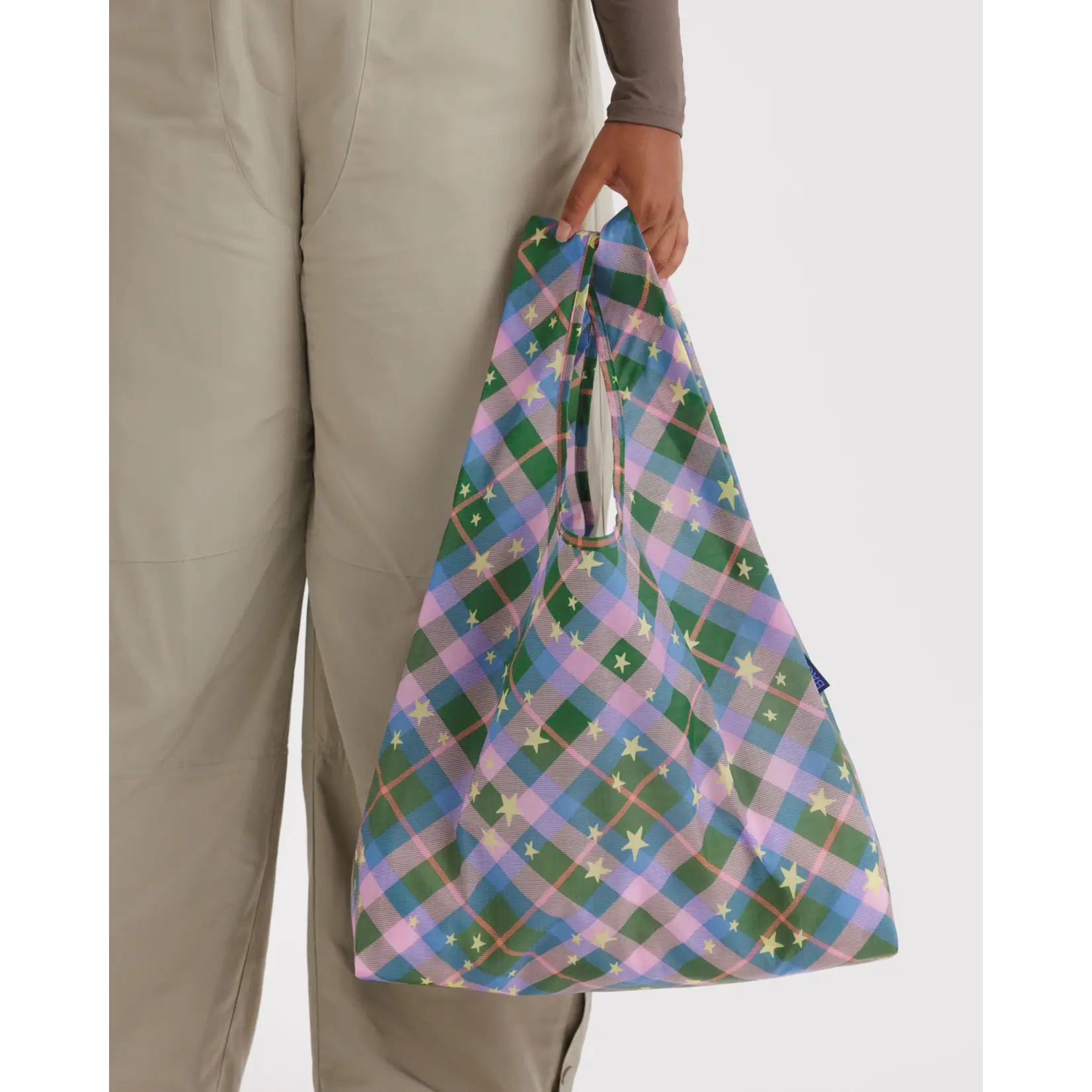 Baggu Standard Baggu - Green Star Plaid