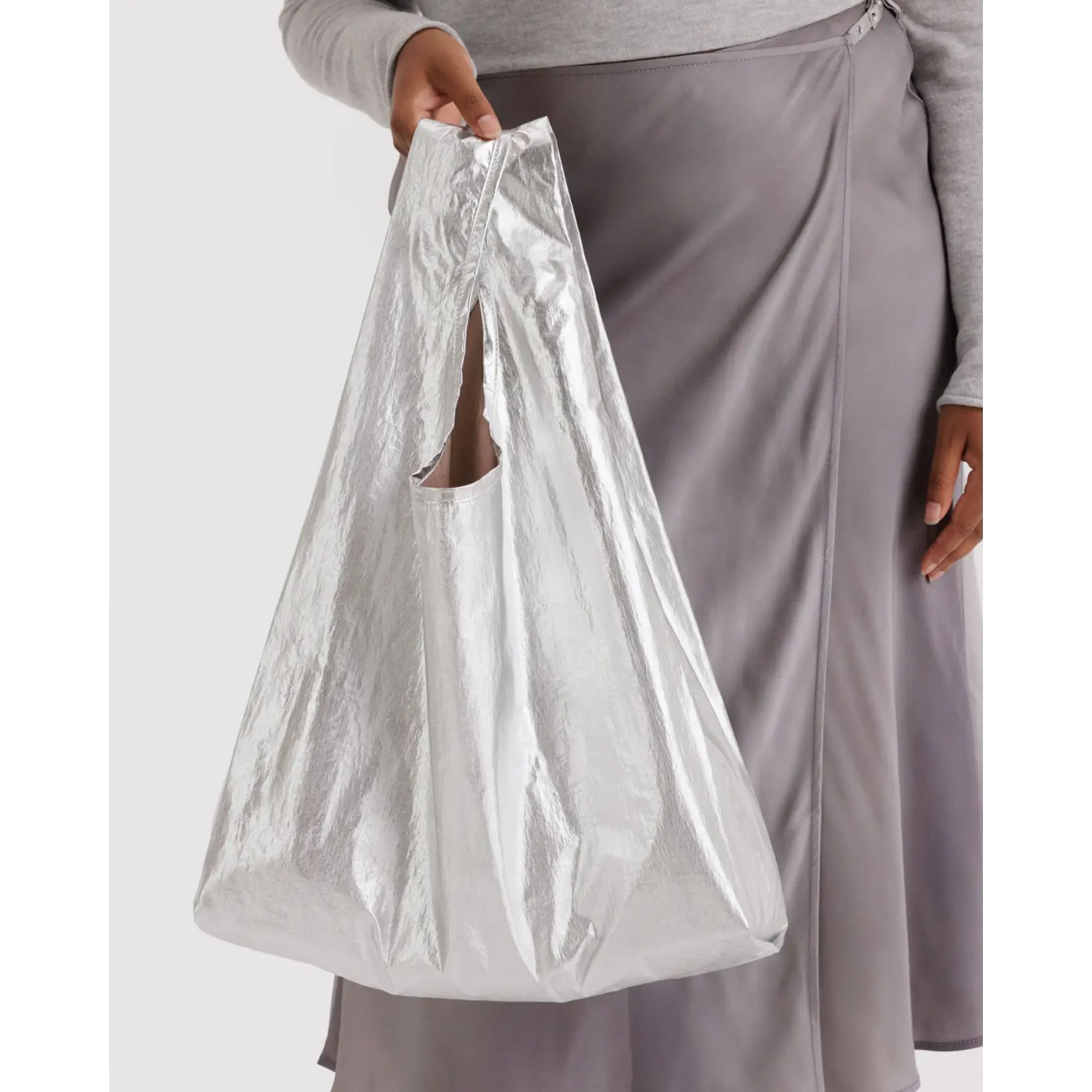 Baggu Standard Baggu - Chrome Metallic