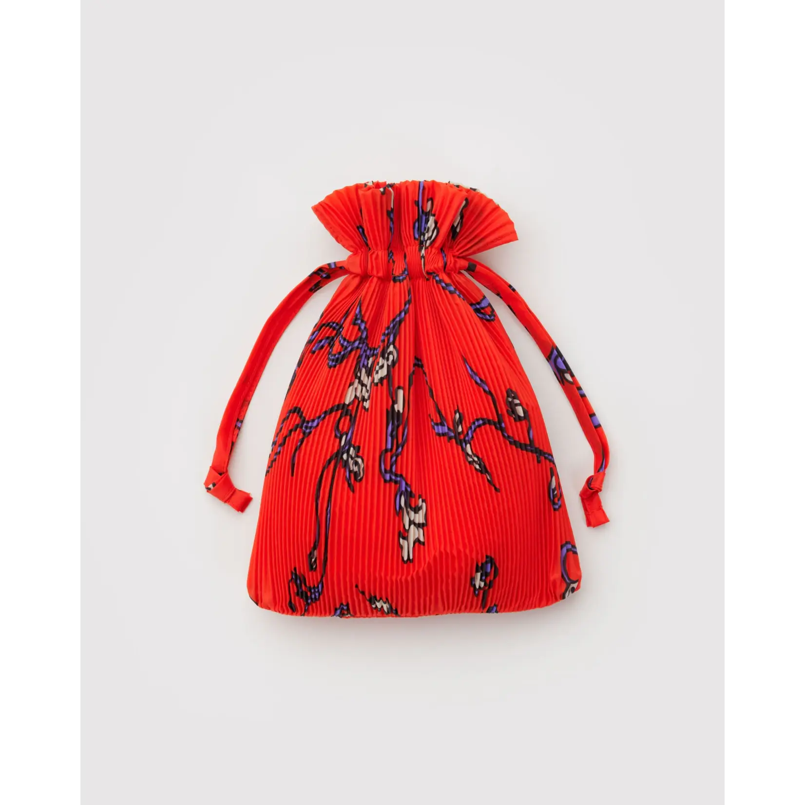 Baggu Pleated Baggu - Red Snapdragon