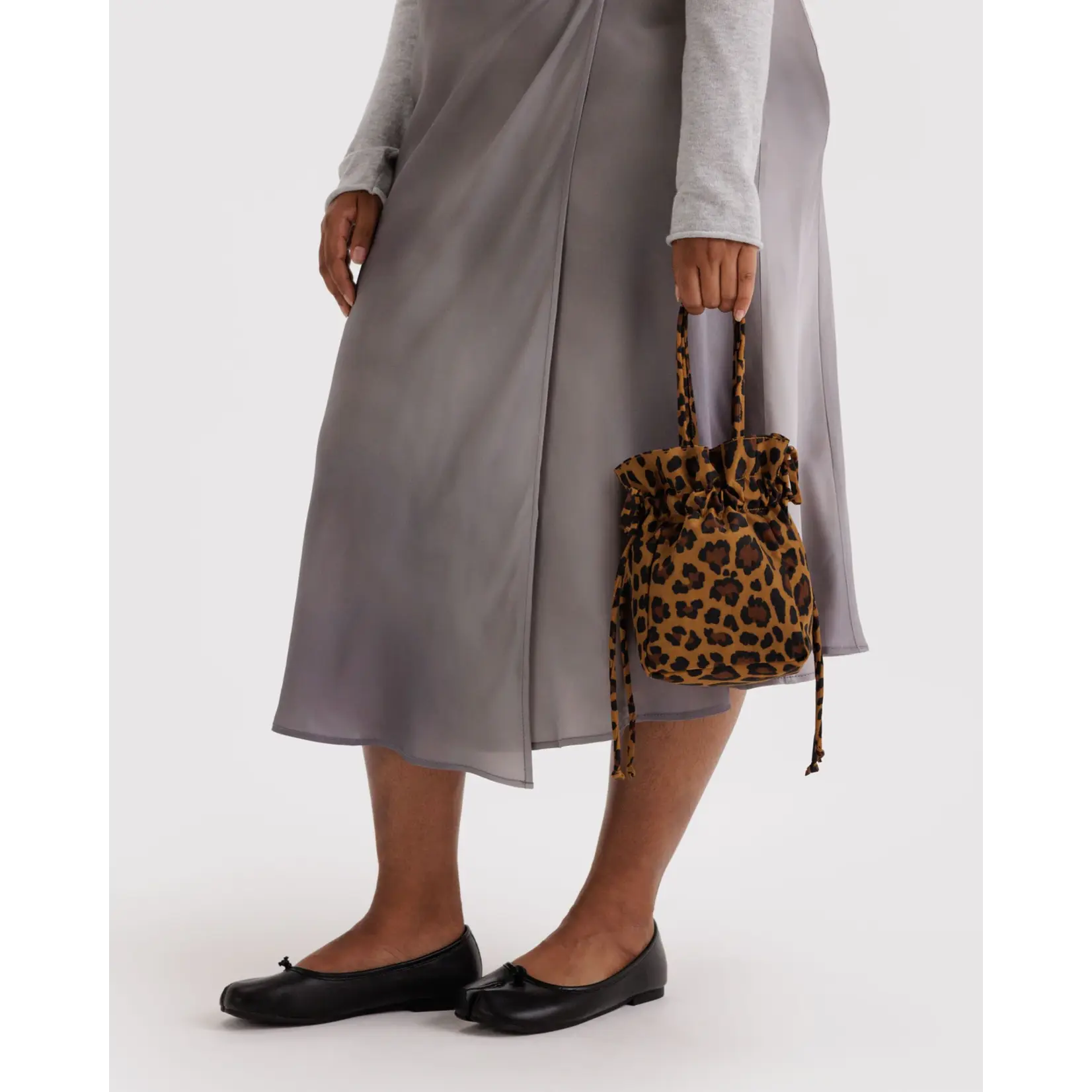 Baggu Nylon Drawstring Bag - Leopard