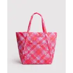 Baggu Cloud Bag - Pink Star Plaid