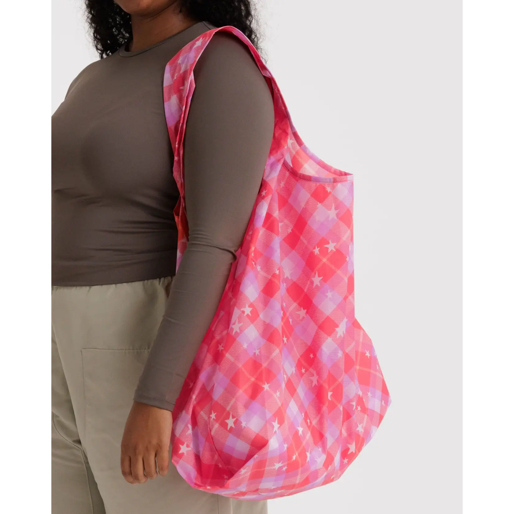 Baggu Big Baggu - Pink Star Plaid