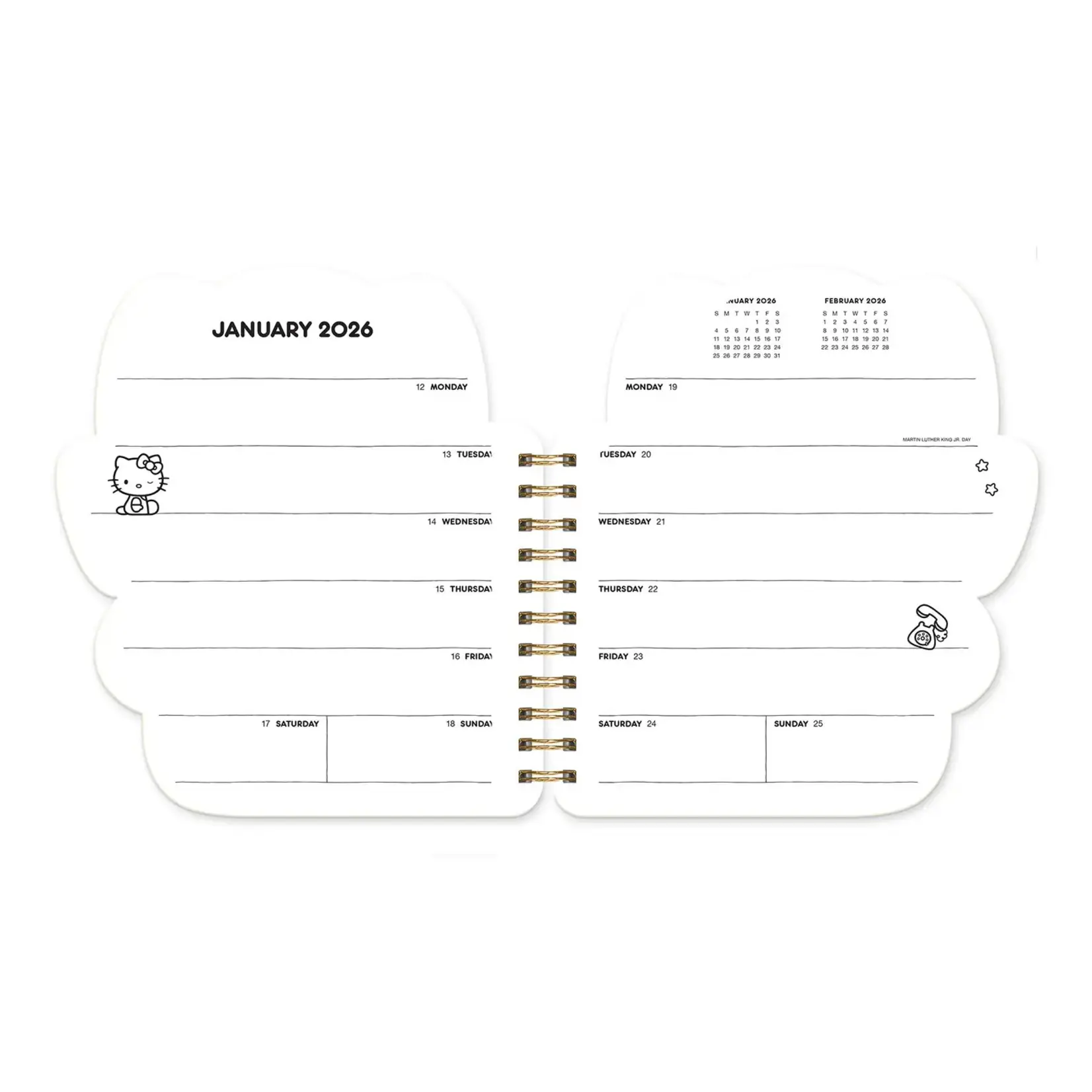 Studio Oh 2026 Hello Kitty Weekly Planner