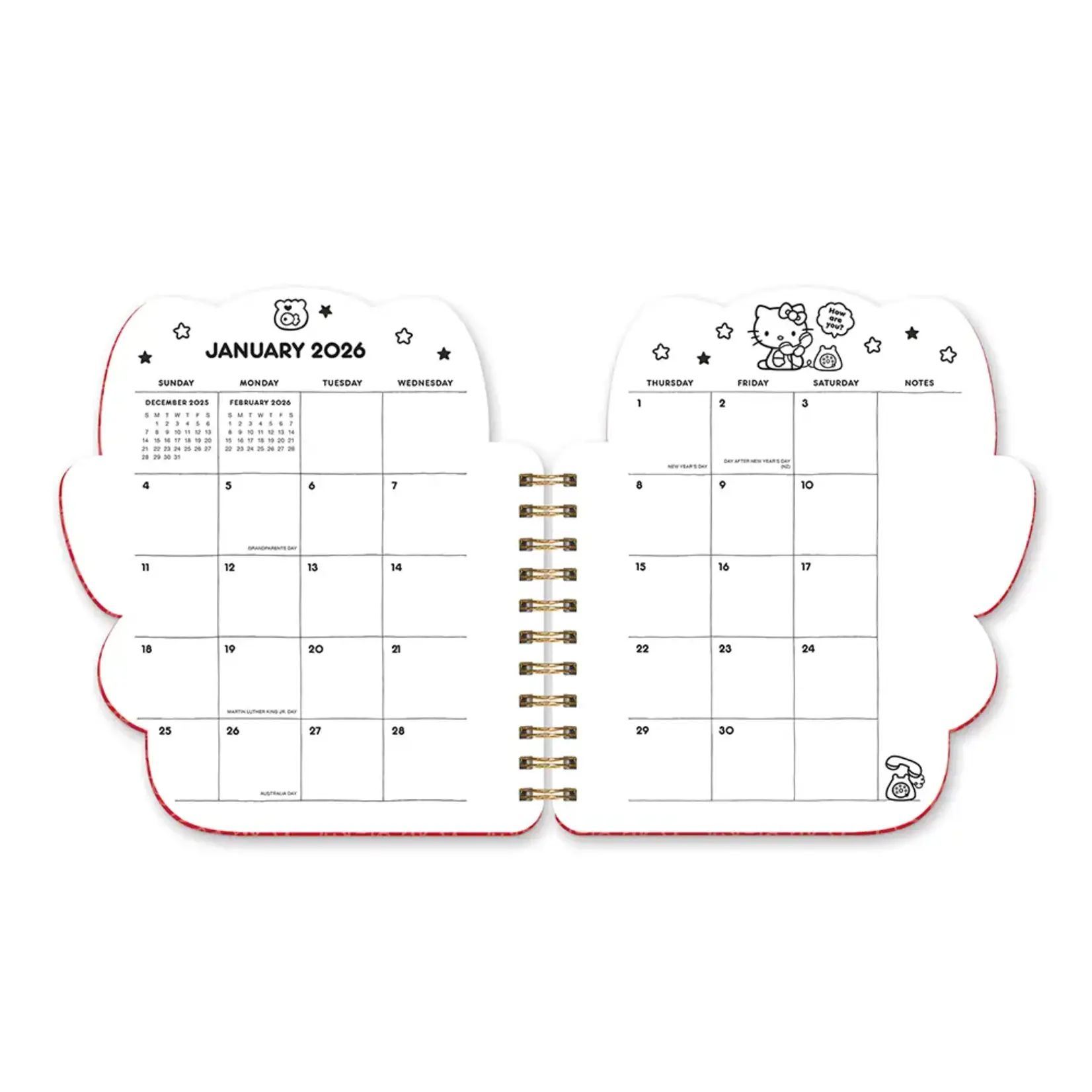 Studio Oh 2026 Hello Kitty Weekly Planner