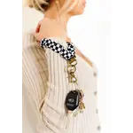 Shop Andi Black Checkerboard Keychain