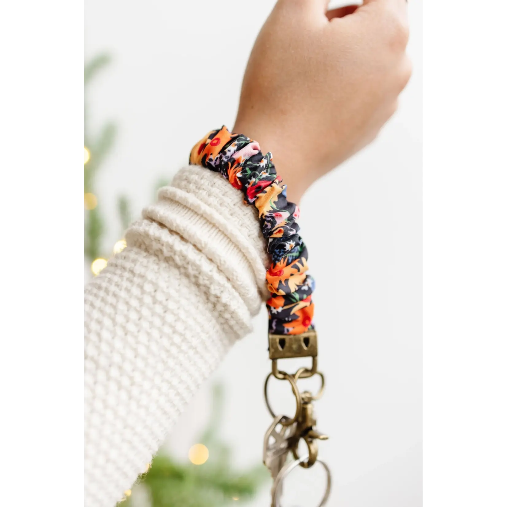 Shop Andi Groovy Floral Scrunchie Keychain