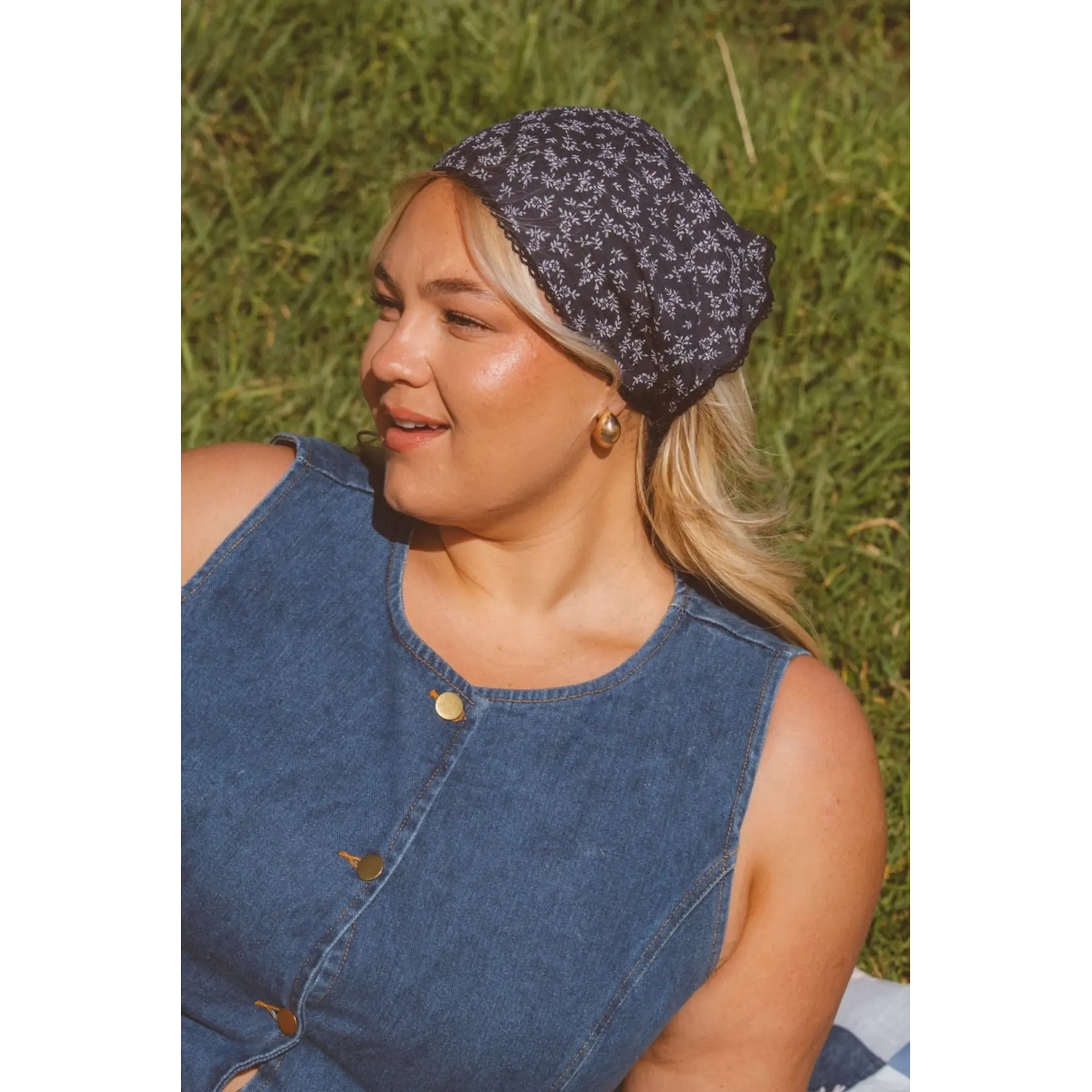 Shop Andi Navy Floral Bandana