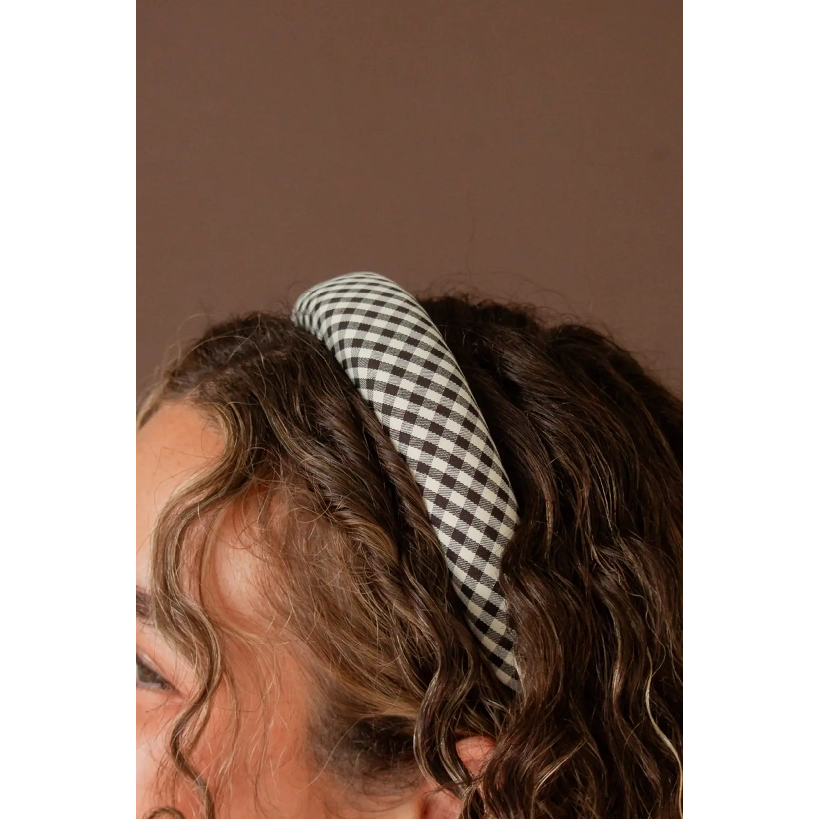 Shop Andi White & Black Checked Headband
