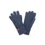 Hana C.C Cable Knit Winter Gloves Navy