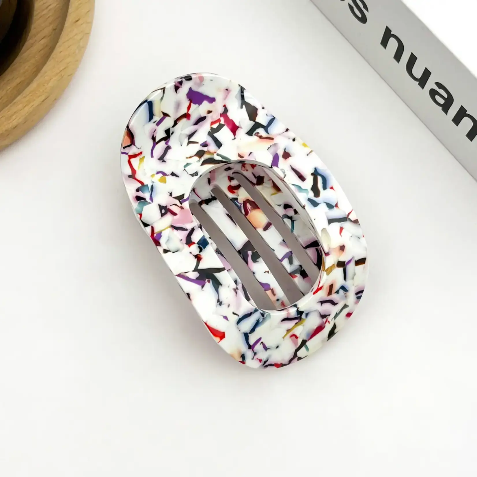 The Diva Soap Flat Hair Clip- Mix-White