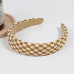 The Diva Soap Vintage Houndstooth Headband Coffee