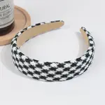 The Diva Soap Vintage Houndstooth Headband Black