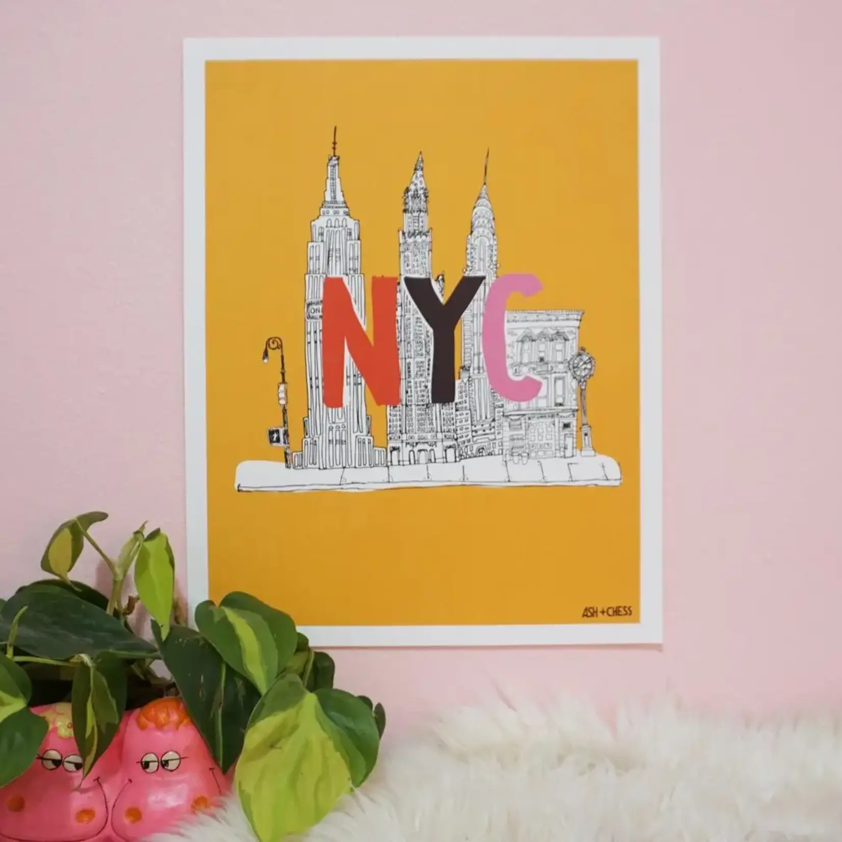 Ash + Chess NYC Art Print