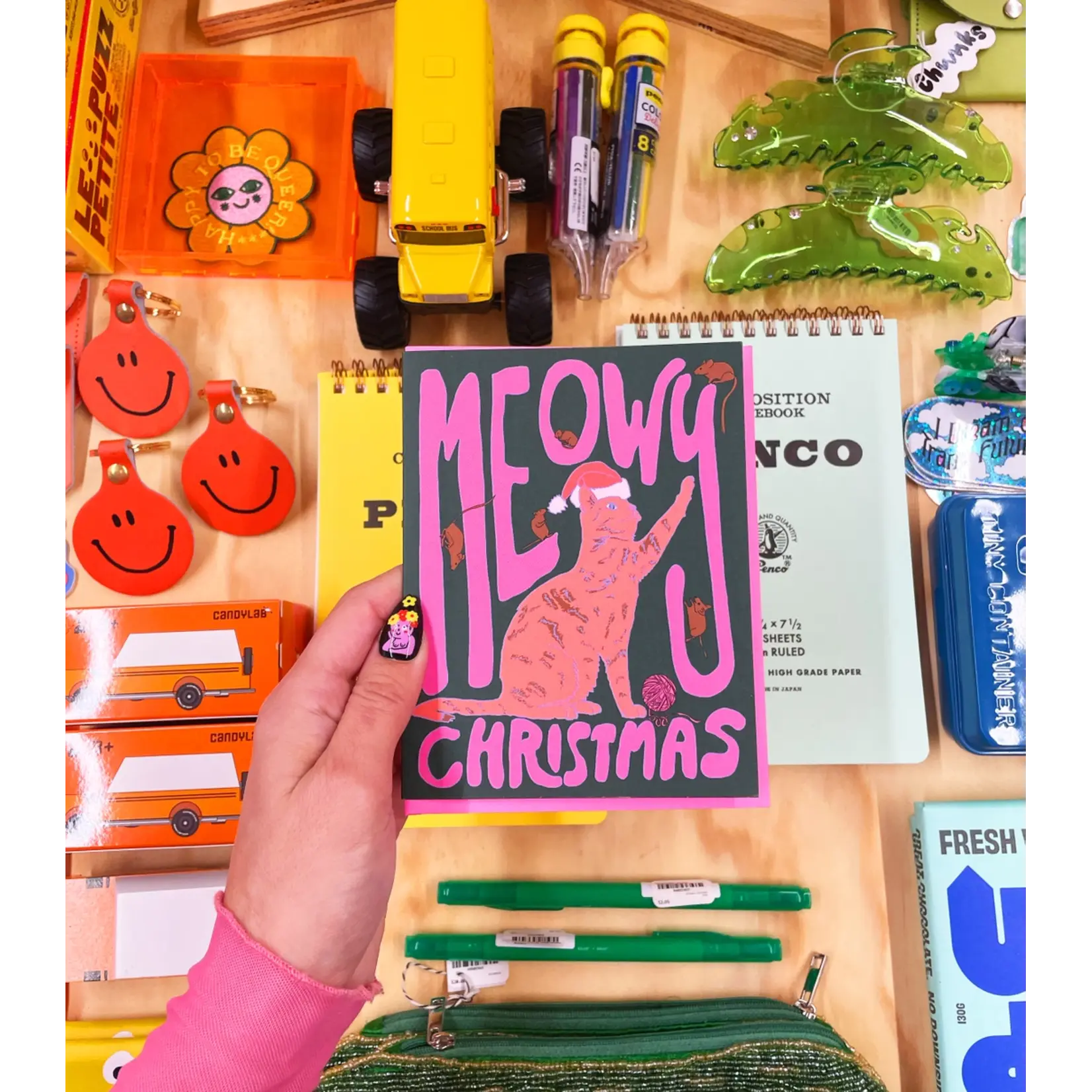 Ash + Chess Meowy Christmas Card