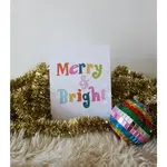 Ash + Chess Merry and Bright Text Card