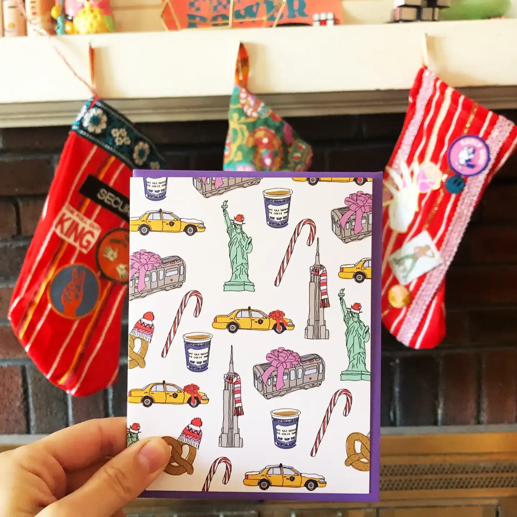 Ash + Chess Nyc Holiday Charms Card