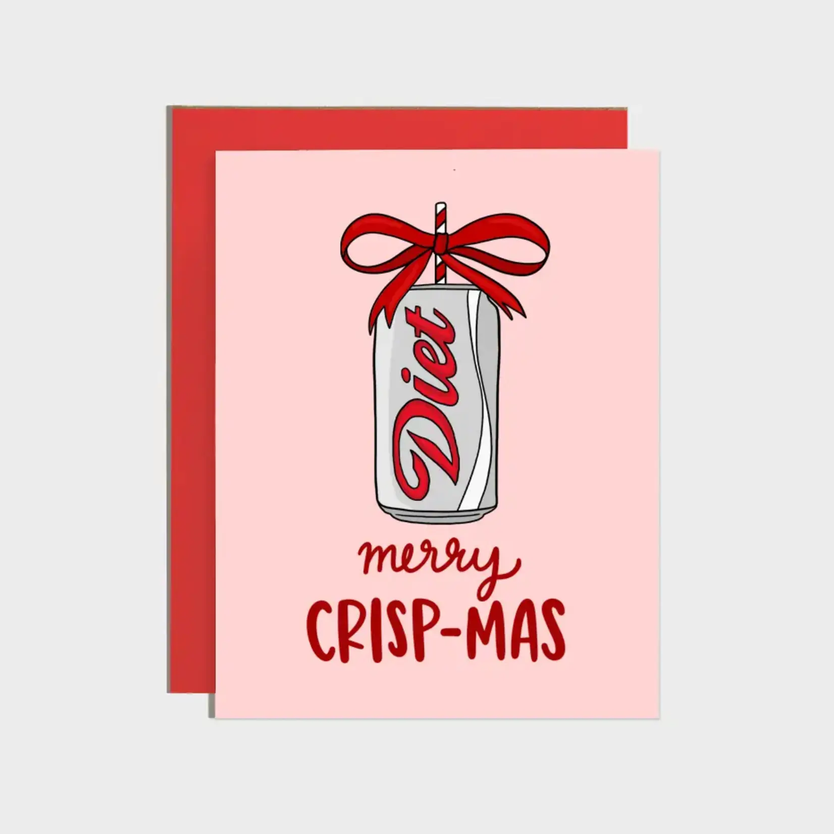 Brittany Paige Merry Crisp-Mas Diet Soda Holiday Card