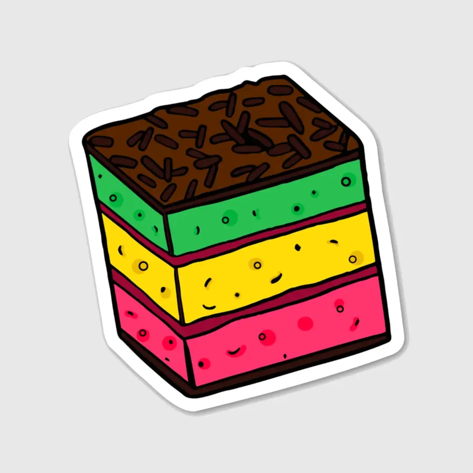 Brittany Paige Italian Rainbow Cookie Sticker