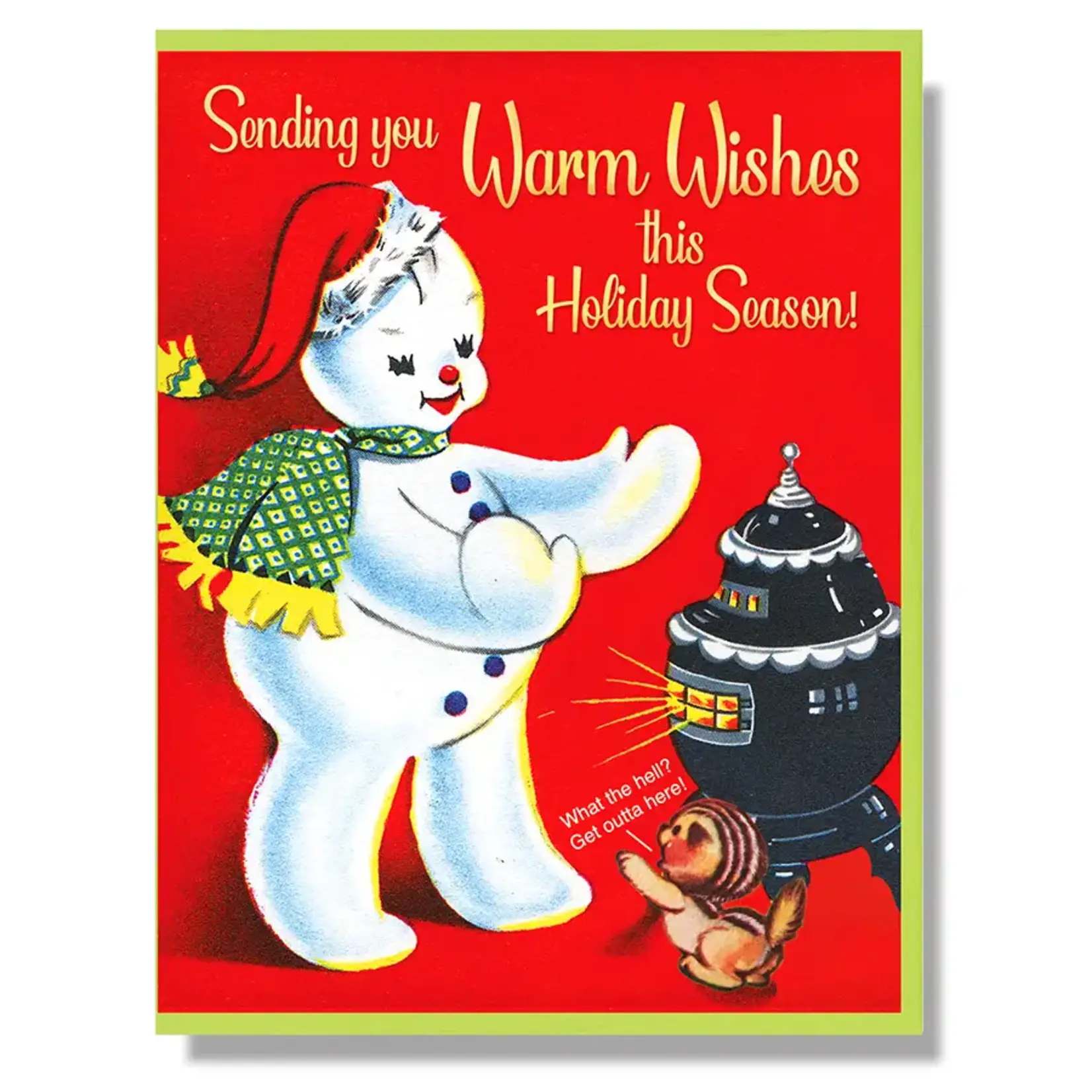 Smitten Kitten Sending You Warm Wishes Card