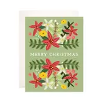 Bloomwolf Studio Floral Christmas Card