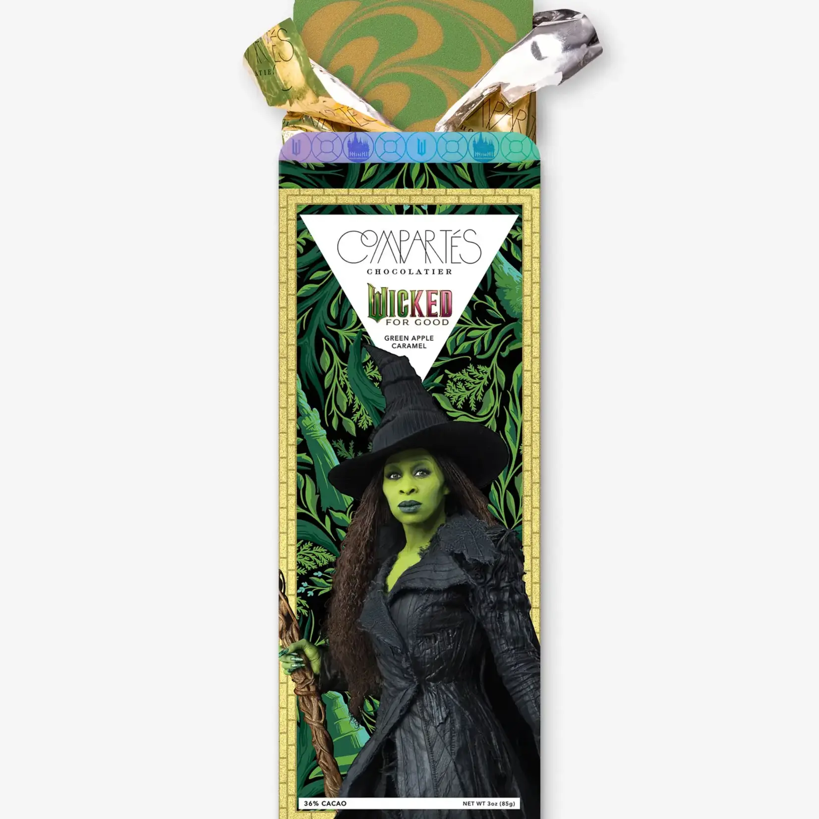 Compartes Chocolate Wicked: For Good - Elphaba Chocolate Bar