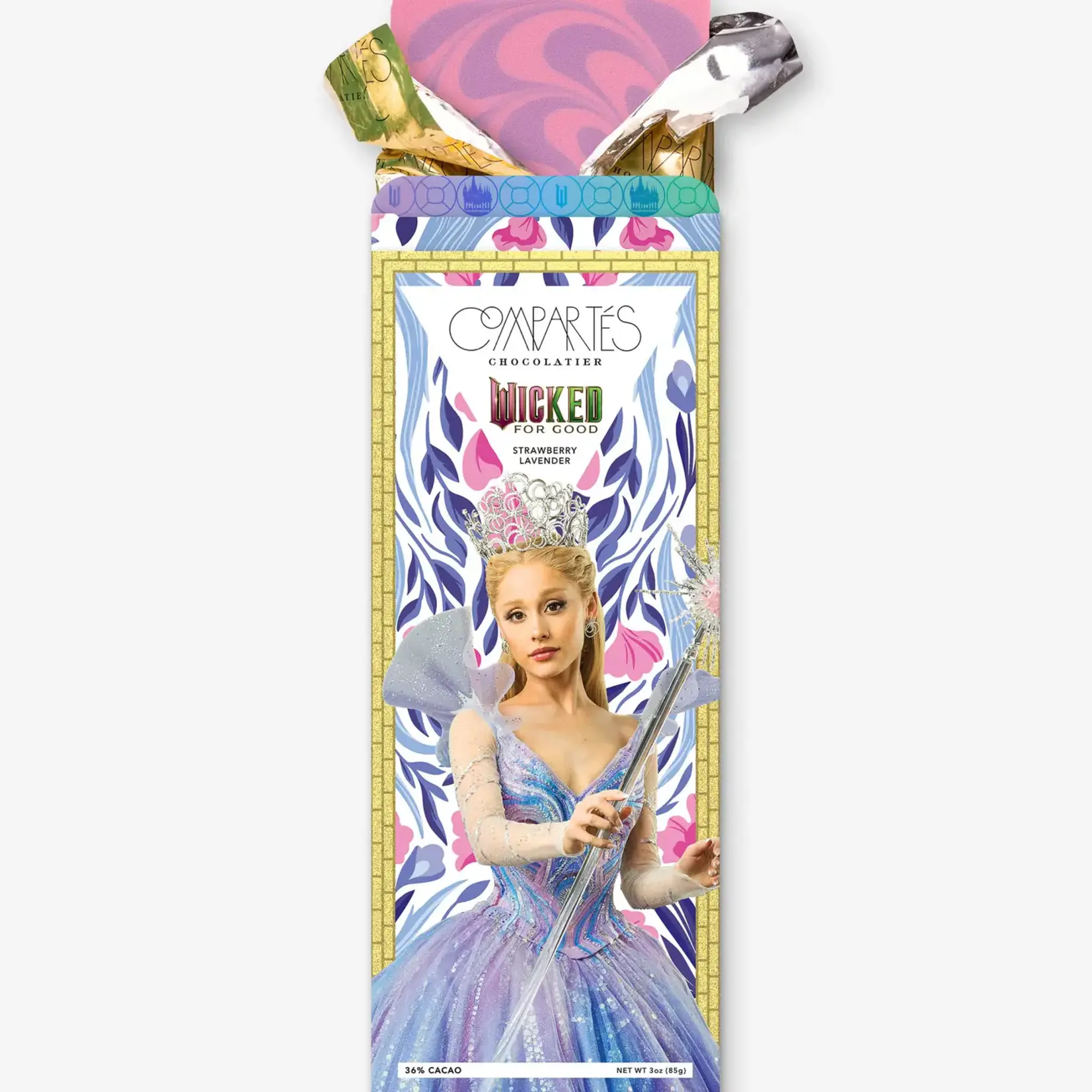 Compartes Chocolate Wicked: For Good - Glinda Chocolate Bar