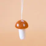 Sunshine Studios Holiday Mushroom Ornament-Brown