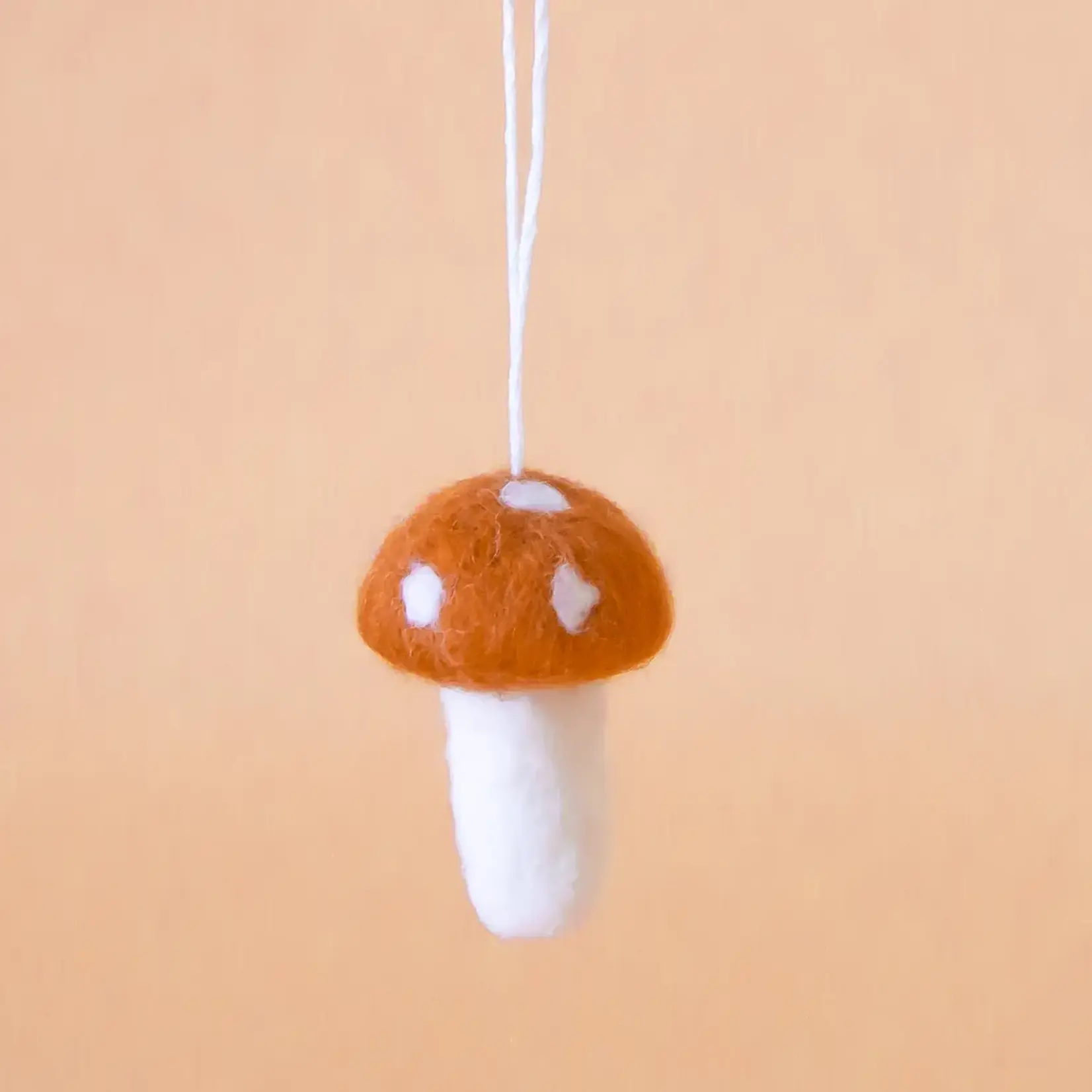 Sunshine Studios Holiday Mushroom Ornament-Brown