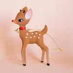 Sunshine Studios Retro Deer Ornament-Rudolph