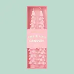 Sunshine Studios Tree Taper Candles-Pink