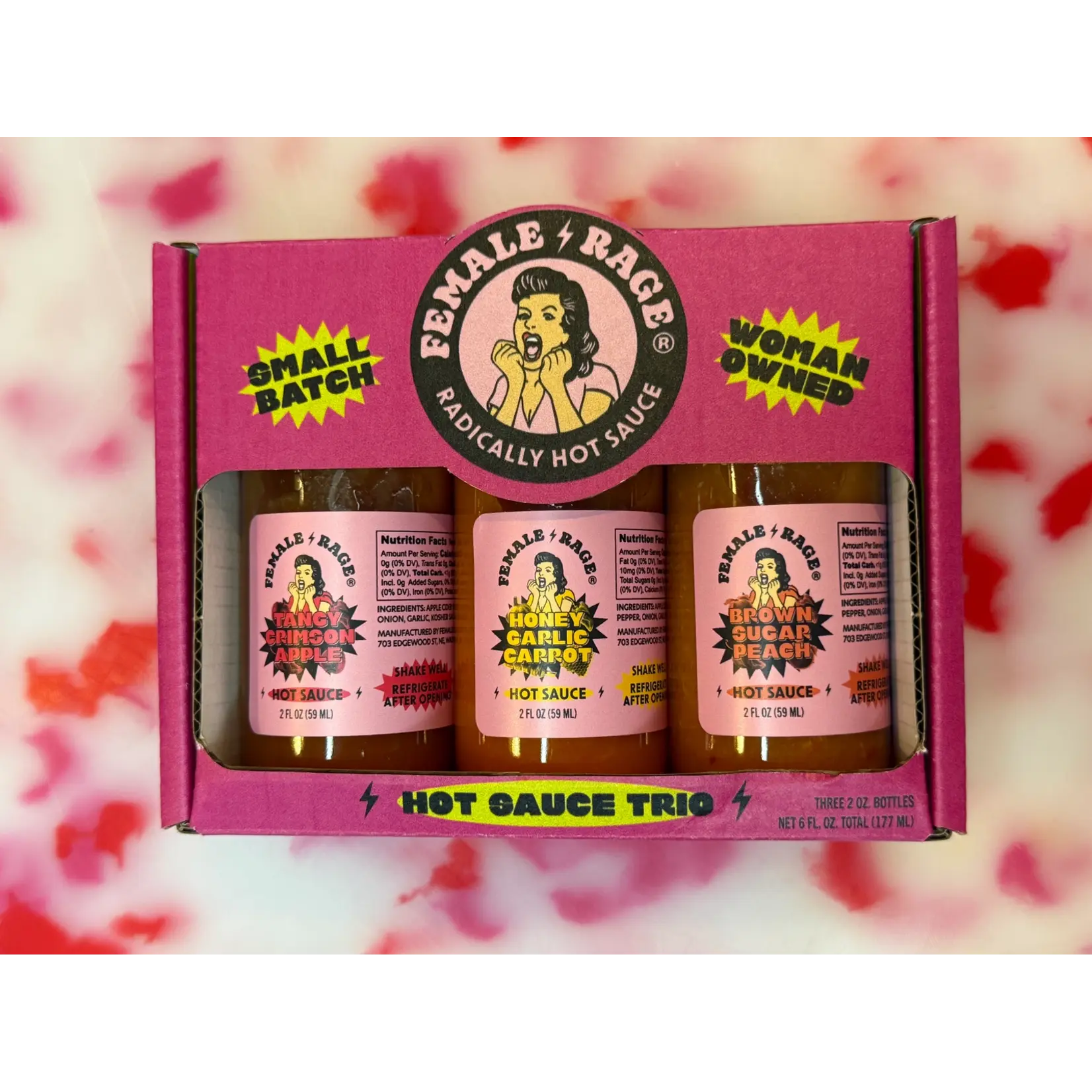 Female Rage Hot Sauce Hot Sauce Trio Box