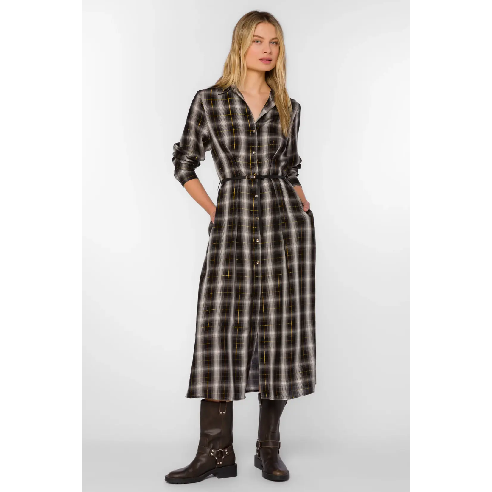 Velvet Heart JERICHO Dress-B/W Plaid