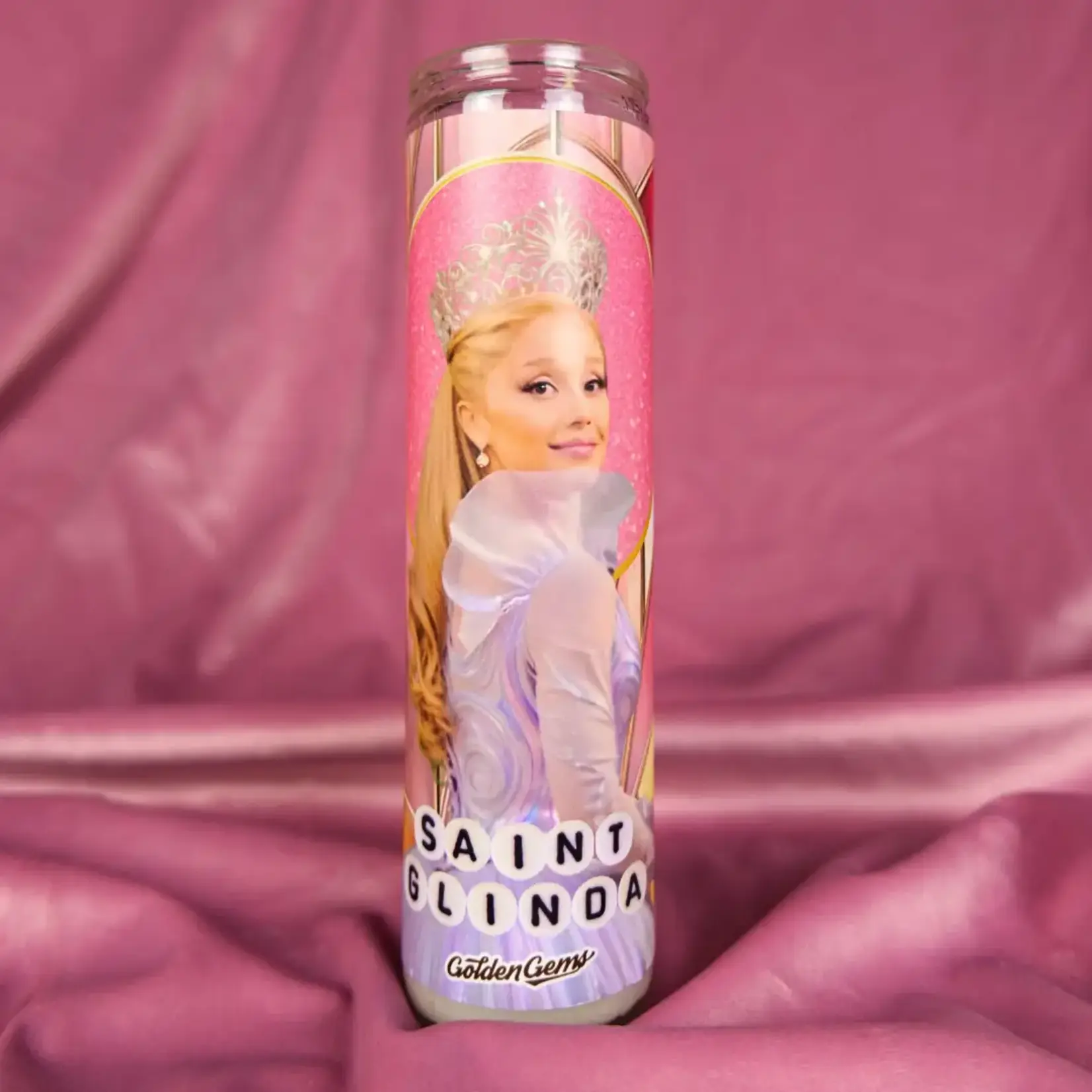 Golden Gems Saint Glinda Prayer Candle
