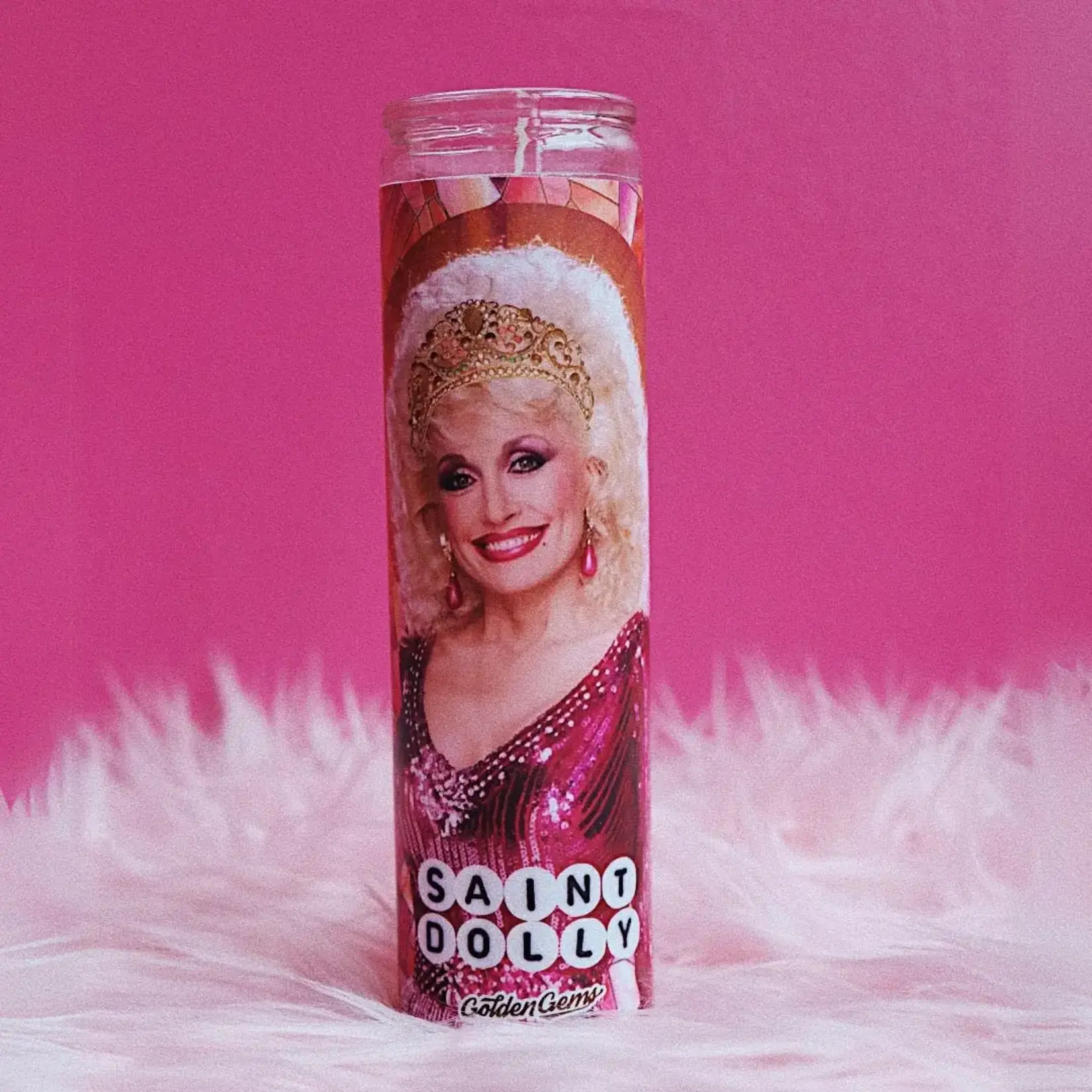 Golden Gems Saint Dolly Prayer Candle
