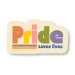 Golden Gems Pride Saves Lives Sticker