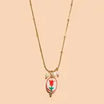 Peter and June Sweet Tulip Necklace