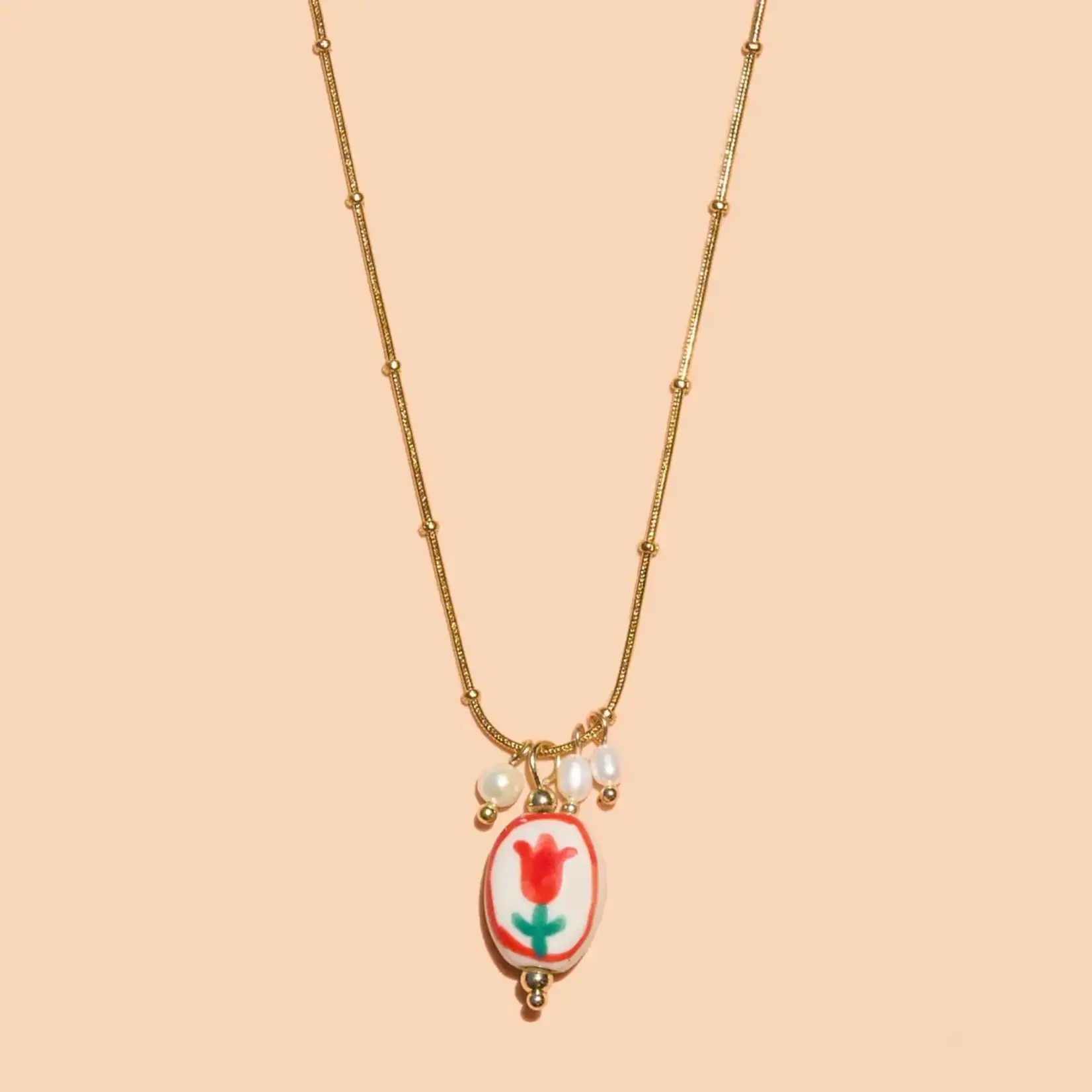 Peter and June Sweet Tulip Necklace