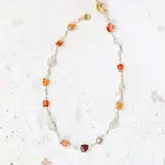 The Gilded Witch Autumn Agate Stone Necklace